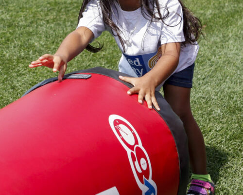 Diverse girl exercising image